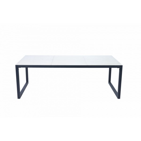 Matgrupp 6 stolar + bord 215 cm + Gr�/Svart utematgrupp