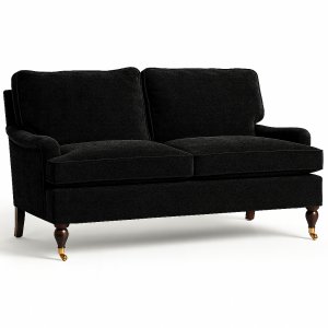 Howard Classic 3-sits soffa - Svart sammet