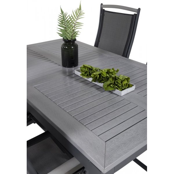 Ekenäs Matgrupp (152x90) - Svart/Grå - 4 Stolar Ekenäs Matgrupp (152x90) - Svart/Grå - 4 Stolar