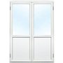 Dobbelt glasdr - 3-lags glas - Aluminium - U-vrdi: 1.1