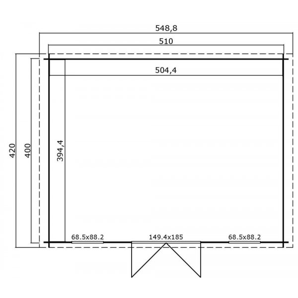 Attefallshus Ulla E 20,4 m