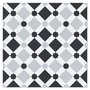 Klinker Dusk Vit-Svart Matt 20x20 cm