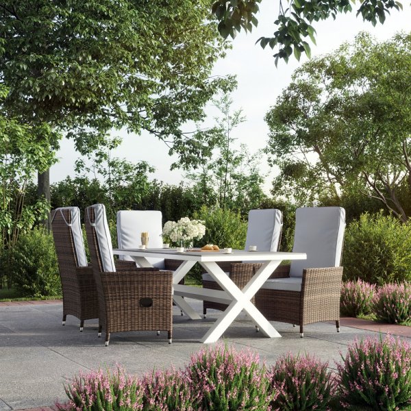 Matgrupp Milano - Bord & 6 stolar Matgrupp Milano - Bord & 6 stolar