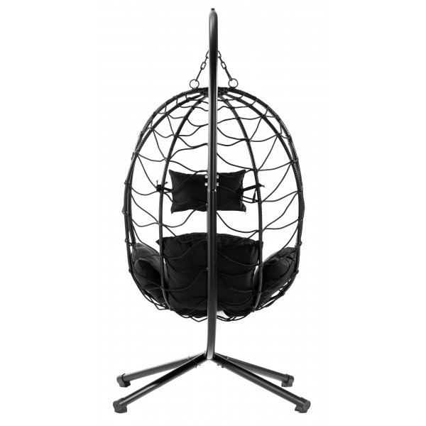 Hngesessel - Miami mit Kissen | Schwarz