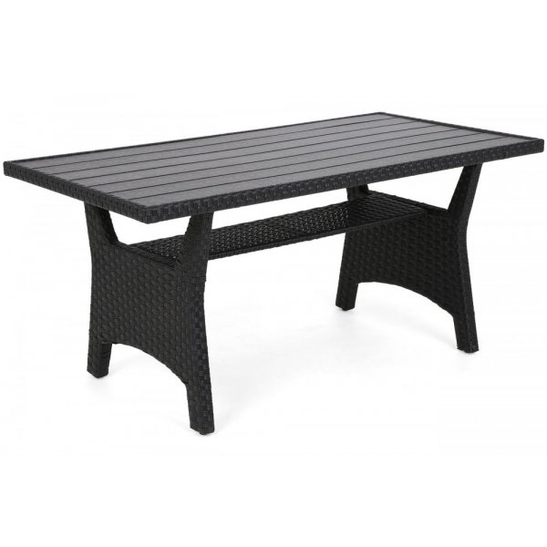 Hjrnesofa Lagos med bord - Mrkegr/gr meleret