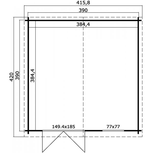 Friggebod Teddy B - 15 m² Friggebod Teddy B - 15 m²