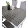 Ervalla Matgrupp (150x90) - Vit/Gr - 4 Stolar