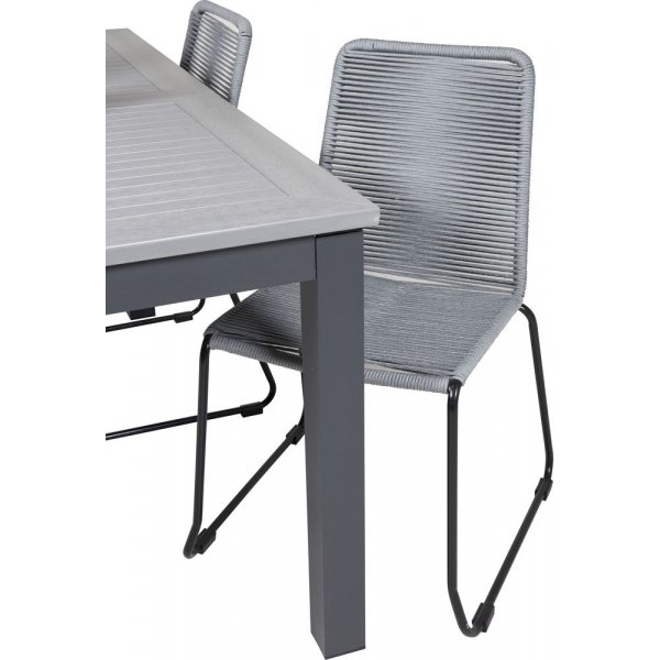 Ekenäs Matgrupp (152x90) - Svart/Grå - 4 Stolar Ekenäs Matgrupp (152x90) - Svart/Grå - 4 Stolar