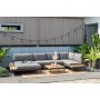 1 Lifestyle Garden Topaz Loungegruppe mit Tagesbett - Grau/Teak