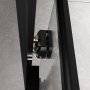 Duschh�rna 80x190cm | Skjutd�rr | Modern design | Svart