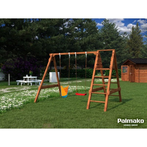 Gungställning Jacob - Brun djupimpregnerad Gungställning Jacob - Brun djupimpregnerad