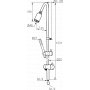 Mora Inxx Shower System S6 - Med tak- och handdusch - Krom
