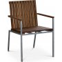 Alva matstol - Teak / Galvaniserat stl
