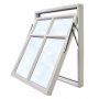 Vridfnster med bgpost - 3-glas - Aluminium - U-vrde: 1,1
