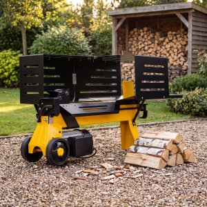 Elektrischer Holzspalter 7 Tonnen Werkraft - 2300 W 230 V - Scheitl�nge 52 cm & � 50-250 mm