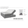 S�ng med f�rvaring 180 cm - Beige