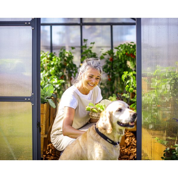 Canopia Glory Polycarbonate Drivhus 15,3 m - Mrkegr