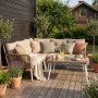 Lounge-Gruppe aus k�nstlichem Rattan, Natur/Beige, mit Tisch - Ibiza + Fleckentferner f�r M�bel