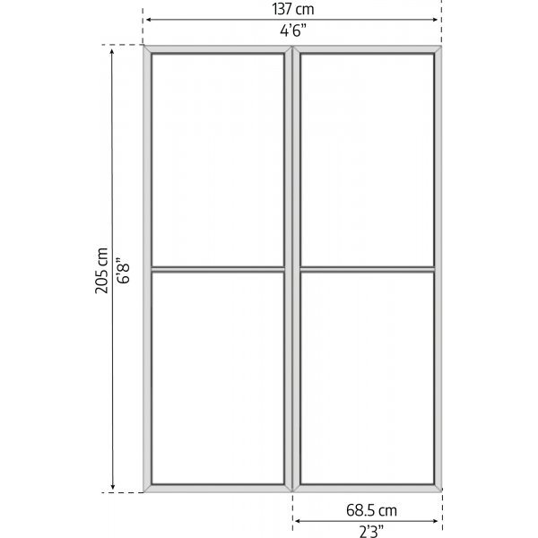 Canopia Screen Door Kit til San Remo / Ledro / Garda - Mrkegr