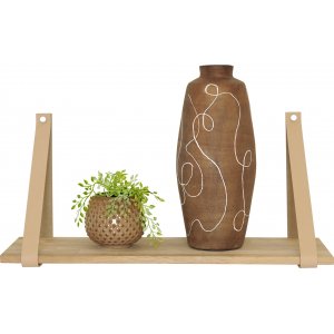 Frikk v�gghylla 60 cm - Vitpigmenterad ek