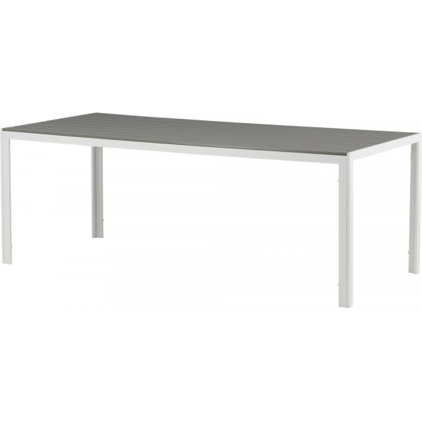 Chania Esstisch 205 x 90 cm - Grau/Weiß + Reinigungsspray für Gartenmöbel Chania Esstisch 205 x 90 cm - Grau/Weiß + Reinigungsspray für Gartenmöbel