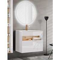 Badrumsmöbler Bahama 60 cm - vit - Tvättställ med spegel Badrumsmöbler Bahama 60 cm - vit - Tvättställ med spegel