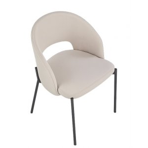 Stol beige med svarta ben - Cadeira Stol beige med svarta ben - Cadeira