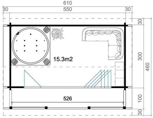 Ferienhaus Hedvig - 27,5 m² Ferienhaus Hedvig - 27,5 m²