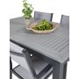 Ekens Spisegruppe (152x90) - Sort/Gr - 4 Stole