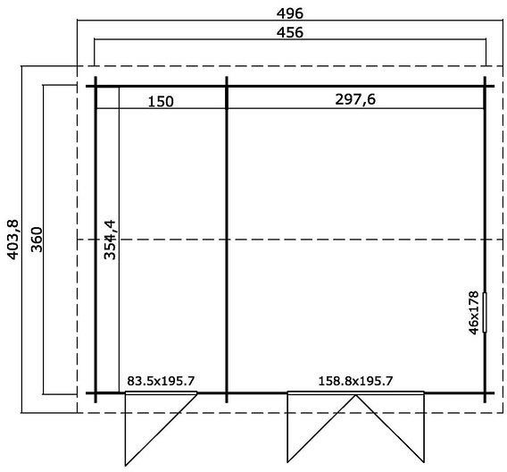 Attefallshus Valter - 16,5 m² Attefallshus Valter - 16,5 m²