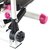 Stepmaskine - med træningsbælte & træningscomputer (sort-rosa S3096)