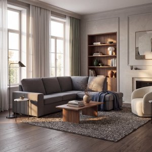 Solna Divansoffa 3-sits Grå - Djup Liten Hörnmodell & Öppet Avslut 242 cm Solna Divansoffa 3-sits Grå - Djup Liten Hörnmodell & Öppet Avslut 242 cm