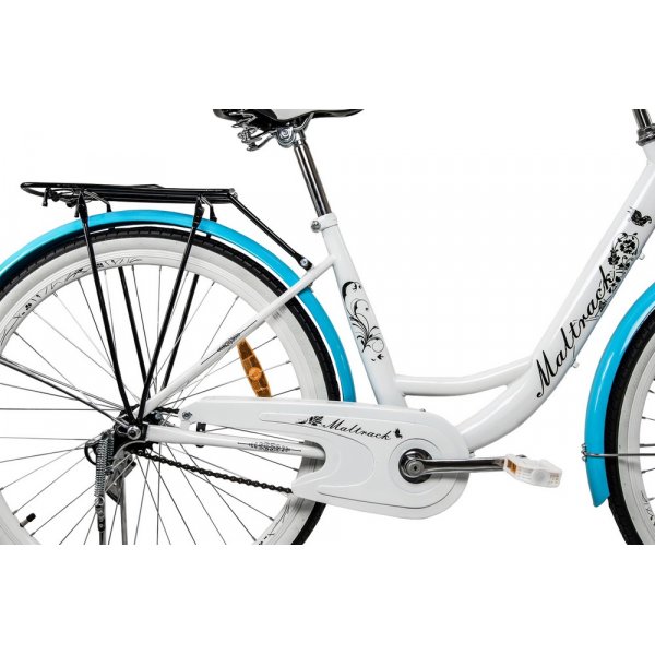 Damcykel Classic 26\\\" - Vit & blå Damcykel Classic 26\\\" - Vit & blå
