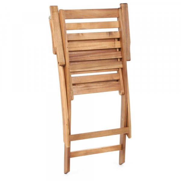 Matgrupp Acacia rund 100 cm, inkl. 4 stolar