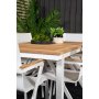 Dotorp Matgrupp (160x90) - Vit/Natur - 6 Stolar