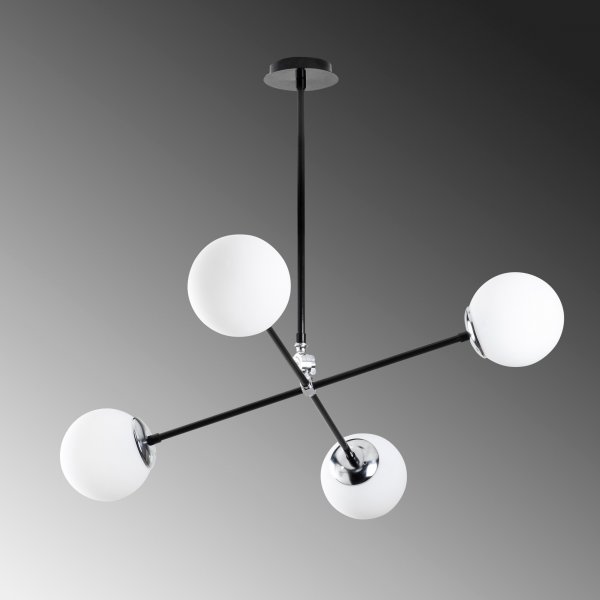 Lorea taklampa 1 - Svart/vit