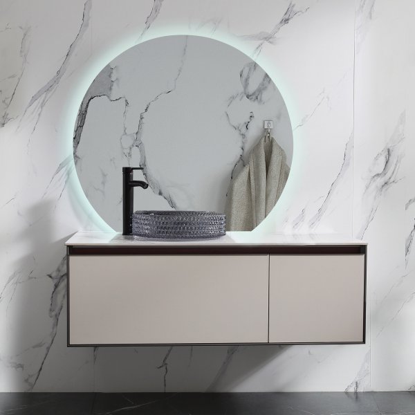 Spejl 80 cm | Vgmonteret eller stende | LED-belysning | Felicia