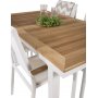 Dotorp Matgrupp (160x90) - Vit/Natur - 4 Stolar