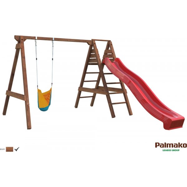 Gungställning Jacob - Brun djupimpregnerad Gungställning Jacob - Brun djupimpregnerad