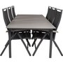 Prssebo Matgrupp (224x100) - Svart/Gr - 6 Stolar