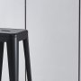 Iris barstol i svart metall - Sitth�jd 77 cm