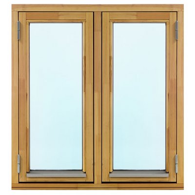 Träfönster - Utåtgående - 2-glas - 1 luft - Omålat - U-värde 1.3