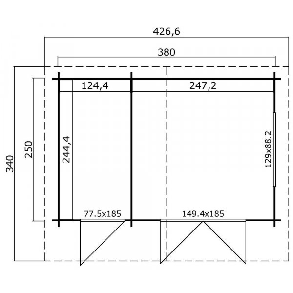 Friggebod Staffan - 9,5 m² Friggebod Staffan - 9,5 m²