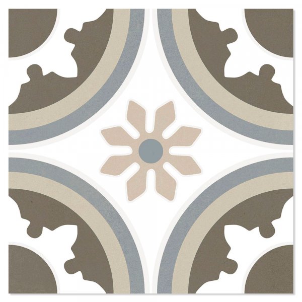 Klinker Basil Brun-Vit Matt 20x20 cm