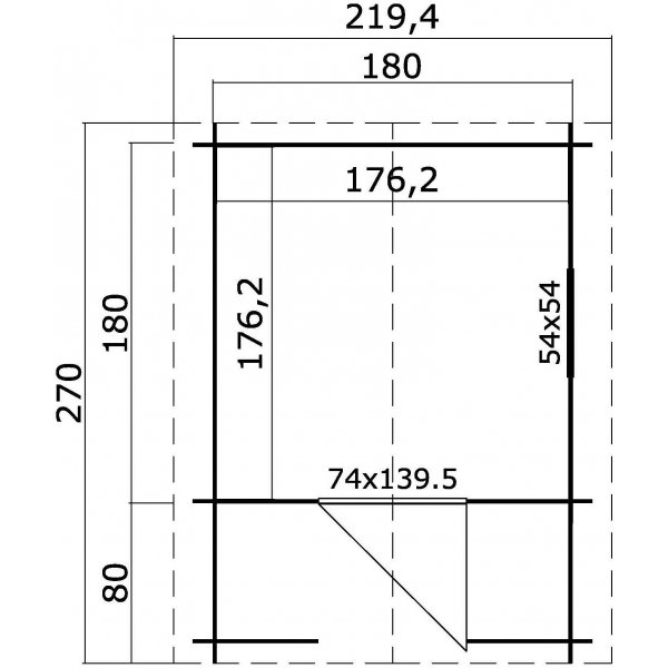 Legehus Peter - 4 m² Legehus Peter - 4 m²