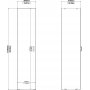 Space garderob vit - 40 cm bred - 175 cm h�g