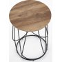 Bobby sidobord �40 cm - Valn�t/svart