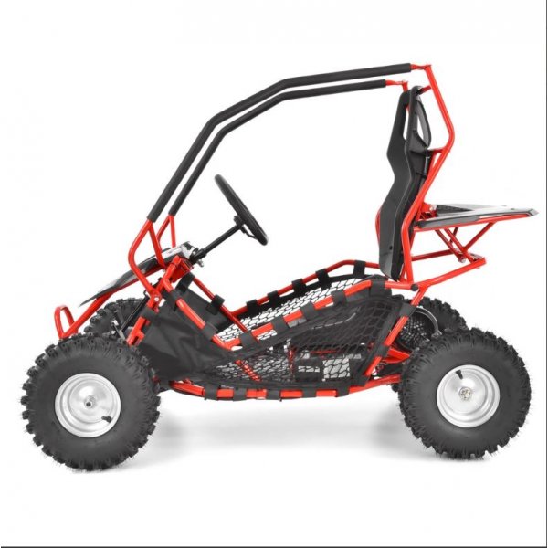 Crosskart / Mini-UTV för barn - 500W - röd + Låskätting Crosskart / Mini-UTV för barn - 500W - röd + Låskätting