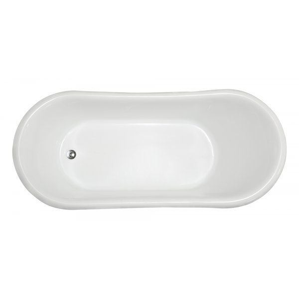 Badekar med lvefdder - Maia - 160 cm