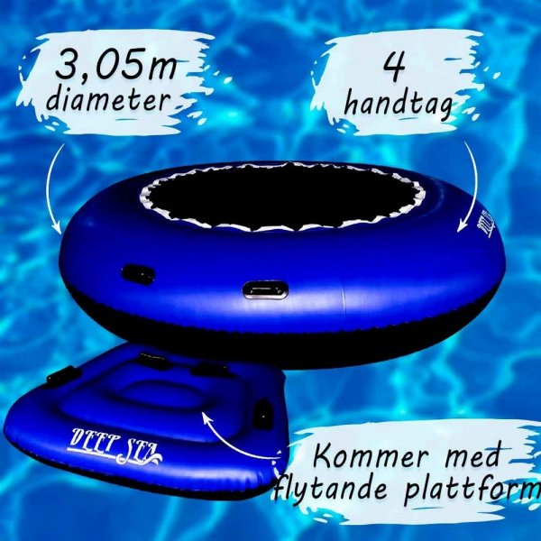 Deep Sea Vattenstudsmatta 3m med flytande plattform